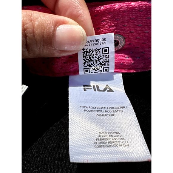 Fila Skirt Large Black Jersey Side Pink Buttons Active Everyday Adult Womens - Picture 10 of 13